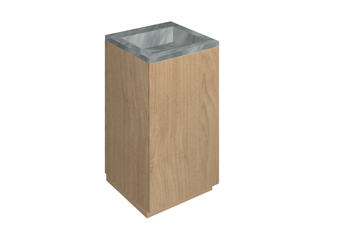 Cube Air Washbasin 50 Wood